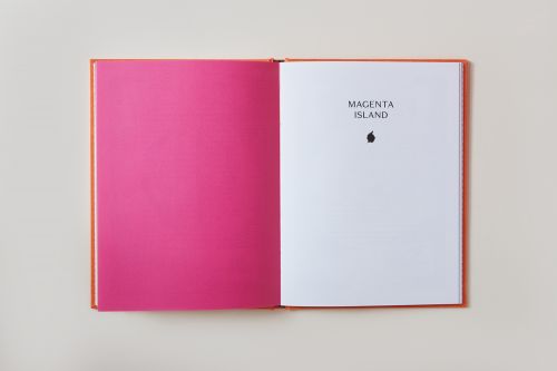 Magenta Island title page in “Somewhere Else” by Lucinda Birch